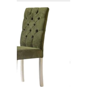 Resim Bengimobilya Sandalye Zus073 Kapitone Model Yeşil Renk Giydirme Ortopedik Yumu 