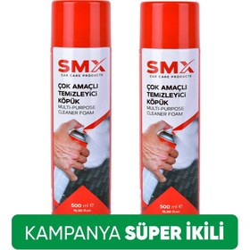 Resim SMX Çok Amaçlı Temizleyici Köpük Sprey 500ml 2 Adet 