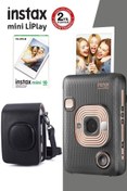 Resim Fujifilm Instax Mini LiPlay Hybrid Elegant Black Fotoğraf Makinesi Çantalı ve 10'lu Filmli Hediye Seti 1 