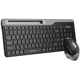 Resim A4 Tech Fstyler Fb2535c Gri Bluetooth+2.4g Nano Fn Multimedya Klavye Şarjlı Mouse Set Diğer 