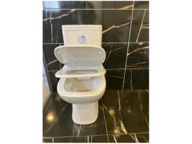 Resim Seramiksan Petite Kanalsız Rim-Ex Duvara Sıfır Klozet + Yavaş Kapanır Kapak + Vitra Iç Takım Set 