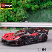 Resim 1:64 Bburago Çinko Alaşım Bugatti BOLIDE Kırmızı ve Siyah Yarış Araba Model Oyuncak - Detaylı Push-Button İşlemi, Toplayıcılar ve Araba Tutkunları için İdeal, Toplanabilir Araba Modeli | Detaylı Araba Modeli | Dayanıklı Oyuncak Araba, Araba Modeli Kiti 