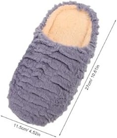 Resim Erkekler Için 1 Çift Ev Terliği, Sıcak Astarlı Kaymaz Yumuşak Tabanlı Erkek Terlikleri, Kaymaz Tabanlı Unisex Sessiz Ev Ayakkabıları, 40/41 