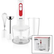 Resim Turbo El Blender Seti Doğrayıcı- Mikser- Blender 2 Kademe Hız 600ml Hazne - 700ml Ölçü Kabı Shb-3100s 3731 