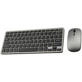 Resim Tek Bluetooth Ve 2.4g Destekli Kablosuz Klavye Mouse Seti Şarj Edilebilir Najmaddin 