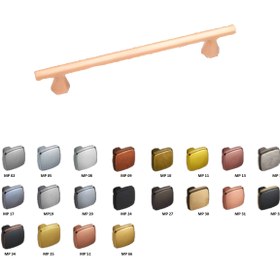 Resim ÇEBİ Mat Antrasit 160 mm Çekme Mobilya Kulpu MP27 (A1108160127) 