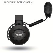 Resim TWOOC 100dB Süper Yüksek Sesli Elektrikli Bisiklet Çanı - Şarj Edilebilir Pil, Ayarlanabilir Ses, Dört Ses, Yetişkin Dağ ve Yol Bisikletleri için Modern Siyah Tasarım, Bisiklet Çanı|Modern Bisiklet Aksesuarı|Ayarlanabilir Sesli Çan 