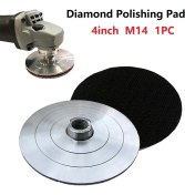 Resim 2Liyao 1 Adet Alüminyum Destek Pedleri 4 Inç Destek Pedi Elmas Parlatma Pedi Alüminyum Taban Destek Tutucu M14 Elektrikli El Aletleri Aksesuarları (Yurt Dışından) 