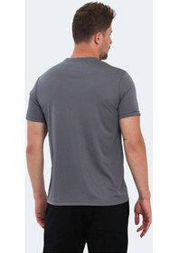 Resim Slazenger NELS IN Erkek Koyu Gri Tişört 