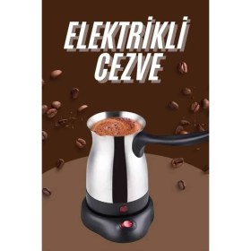Resim Çelik Kahve Makinesi Cezve 800 Watt Paslanmaz Çelik Türk Kahvesi Makinesi Tdms-07 