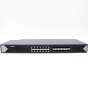 Resim Hikvision DS-3E0524TF 24 Portlu 12 Port Rj45 12 Port Fiber Yönetilemez L2 Gigabit Switch 