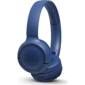 Resim JBL T500BT MİKROFONLU KULAKÜSTÜ KABLOSUZ KULAKLIK MAVİ 