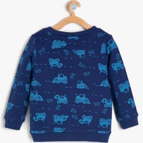 Resim Erkek Bebek Baskılı Sweatshirt 