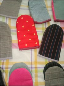 Resim HANK TİCARET Mutfak Fırın Eldiveni Tekli Kumaş Farklı Desen Tekleme 