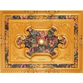 Resim Dikdörtgen Altın Saray Tavan Göbek 90*120 cm 