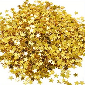 Resim 2000/4000 Paket Altın Yıldız Pırıltılı Konfeti, 0.5cm Kağıt Pırıltılar Düğün, Doğum Günü, Cadılar Bayramı, Noel, Mezuniyet, Sonbahar ve Kış Tatili Dekorasyonları için 