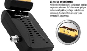 Resim Goldmaster Micro-Zeus Altın Uçlu Scart Uydu Alıcısı 