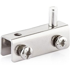 Resim Badem10 Cam Tutucu Etejer U Tipi Cam Raf Ahşap Menteşesi Krom (4 Adet) 