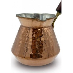 Resim Tombik Cezve Kalın Bakır 3'lü Set 