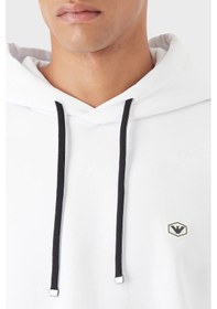 Resim Emporio Armani Erkek Sweat 8N1MD0 1JHSZ 0100 BEYAZ Beyaz 