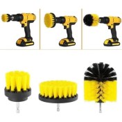 Resim Matkap Ucuna Takılan 3'lü Fırça Temizlik Seti 