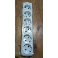 Resim 6 Lı Grup Priz Kablosuz Klemensli Vega 1. Kalite Altılı Priz 