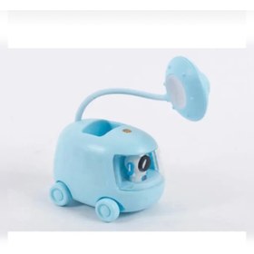 Resim abnturk Mavi Renk Astronot Uzay Araçlı Kalemlikli 4 Modlu Led Işıklı Şarjlı Çocuk Masa Lambası 