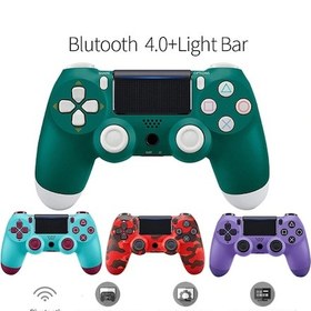 Resim PS4 Uyumlu V2 Kablosuz PS4 Uyumlu Kol Alpine Green Joystick 