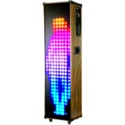 Resim Tekno Gökhan Hepu HP-934 Taşınabilir Dev Boy Karaoke Mikrofonlu RGB Animasyon Görsel Şov Yapan Bluetooth Hoparlör 