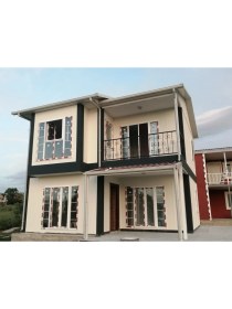 Resim Sismik Prefabrik 90 M2 Prefabrik Ev Çift Katlı 