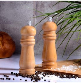 Resim Ahşap Öğütücü - Tuz Karabiber Öğütücüsü Küçük 15,5 Cm Tekli 