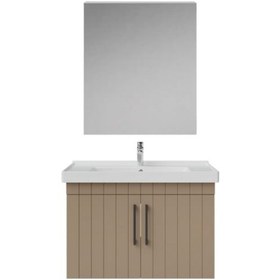 Resim Creavit D20 80 Cm Banyo Dolabı Ve Düz Ayna Takımı Dafne 