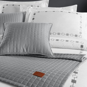 Resim PASIONI - Satin - Elegante - Grey Double Bed Runner Set 