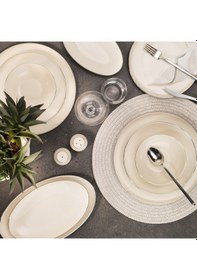 Resim Aryıldız Elif Aria Platin 6 Kişilik 30 Parça Yemek Takımı 