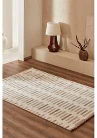 Resim Kaşmir Halı 7/24 Iskandinav Elegance Venedik Bej 160X230 CM Salon Mutfak Halısı Yolluk Kilim 