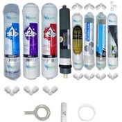 Resim Pws Kapalı Kasa Su Arıtma Cihazı Std 8li Platinium Mebran B12+şeffaf Mineral+detox+gümüş İyon 