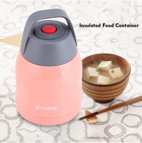 Resim Cin 600ml, Yemek Termosu, Çelik, Çift Cidarlı, Vakumlu, Sefer Tası, Mama Termosu, Yemek Taşıma, CİN722PM 