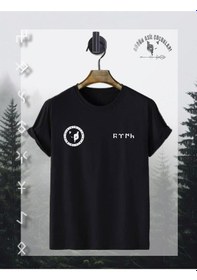 Resim Tamga Kurt -%95 Pamuklu Penye Kumaş - Yıkamaya Dayanıklı 1. Kalite Fleks Baskı SIYAH 