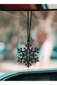 Resim Rustic Edge METAL MALZEME KAR TANESİ DETAYLI ÇİZİMLİ ARABA DİKİZ AYNA SÜSÜ 