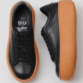 Resim Bueno Shoes Siyah Turuncu Deri Kadın Sneakers 01wv5507 