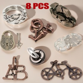 Resim 8'li Mini Luban Kilit Eğitici Oyuncak Seti, Klasik Metal Eğitici Sihirbazlık Oyuncakları, Geleneksel 3D Zeka Geliştirici Puzzle, Masaüstü Akıllı Hediye, Yetişkin Yüksek IQ Eğitici Oyuncak, Noel Hediyesi, Anahtarlık Yapım Seti, Anahtarlık Üretim Seti, Yetişkinler İçin Puzzle, Eğitici Öğrenme Oyuncağı, Oyun, Zeka Geliştiriciler, Puzzle Zeka Geliştirici, IQ Puzzle, Zeka Geliştirici Oyuncak, Zeka Geliştirme Oyuncağı, Zeka Oyunları, Puzzle Oyunu, IQ Oyunu, Mantıksal Puzzle'ler, Yaşlılar İçin Eğitic 