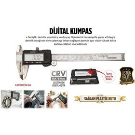 Resim Meşem Digital Kumpas 150 Mm Lcd Ekran 