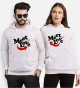 Resim Tshirthane Meet My Love Sevgili Kombinleri Kapüşonlu Kombini 