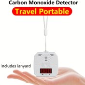 Resim Seyahat için Taşınabilir Karbon Monoksit Dedektörü, 180 Gün Bekleme Modu, Pil ile Çalışır, Kolay Kurulum, Dijital Ekran, Gerçek Zamanlı Karbon Monoksit Algılama, Sesli ve Görsel Alarm, Kamp, Oteller, Arabalar ve RV'ler için Uygun. 