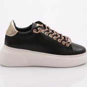 Resim Dgn Es854 Kadın Kalin Taban Silver Taş Bağcikli Sneakers Ayakkabi 