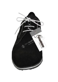 Resim S56 +7 Cm Gizli Topuklu Siyah Süet Ayakkabı 