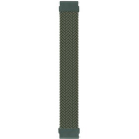 Resim Microsonic Xiaomi Amazfit Pace 2 Stratos Kordon, (Small Size, 135mm) Braided Solo Loop Band Koyu Yeşil 