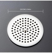 Resim Dream011 Paslanmaz Çelik Saç Filtreli Kare Yuvarlak Bodrum Lavabo Gideri Kapağı 