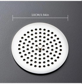 Resim Dream011 Paslanmaz Çelik Saç Filtreli Kare Yuvarlak Bodrum Lavabo Gideri Kapağı 
