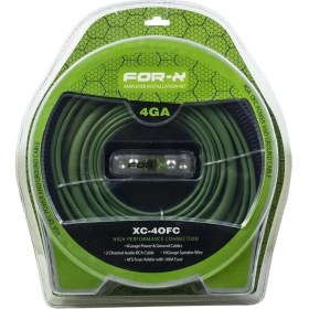 Resim For-x 4ga Bakır Oto Anfi Kablo Seti XC-40FC Universal Uyumlu Premium Tasarım ve Şık Görünüm 